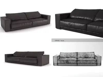 Budapest sofa 02 3D model