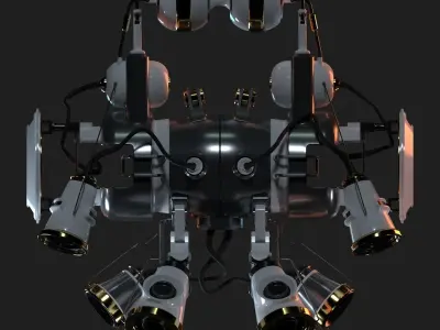 Spaceship Spherical 3D model