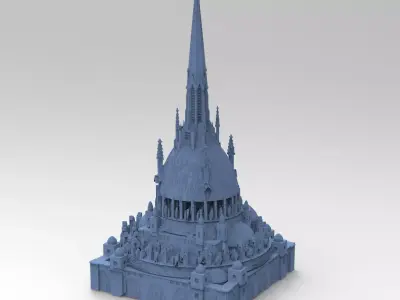 Desert Persian Fortress Tower 3 3D model