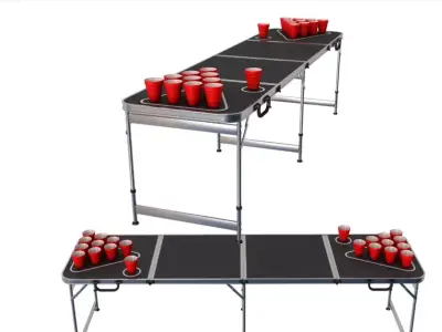Beer Pong Table 3D model