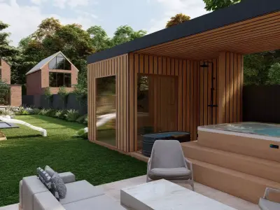 Garden Landscape 3D Model - SketchUp and Lumion Scene 3D model