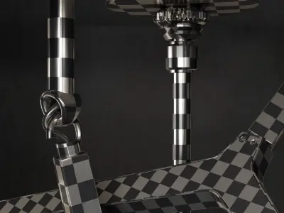 Chandelier agnes 20 lights vertical 3D model