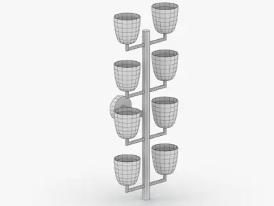 1466 - Bra Lamp Low-poly 3D model