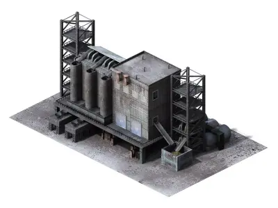 Future World - Industrial Zone 05 3D model