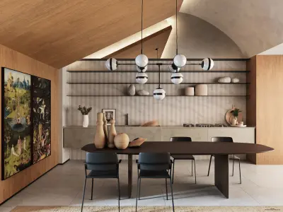 interior design project Loft Refugio 3D model