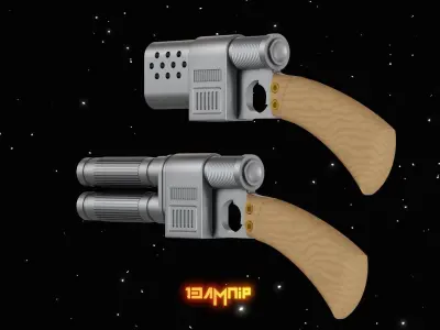 Maelstrom-7 tandem Blaster 3D print model