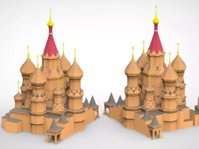 St Basils Cathedral Moscow 3D model