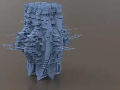 Space Station laboratory 2 3D model