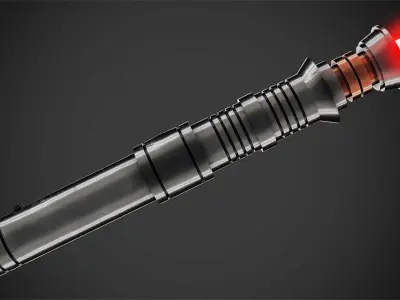 Star Wars Darth Revan Red Lightsaber for Cosplay 3D print model