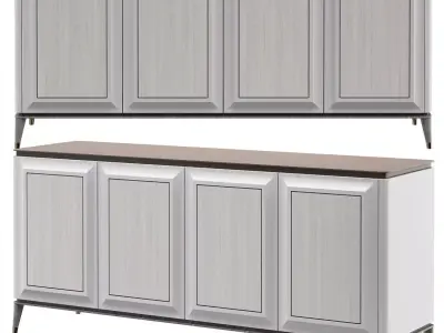 BLUEMOON SIDEBOARD Low-poly 3D model