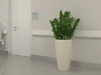 Hospital Hallway 002 3D model