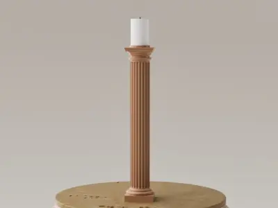 Porta velas - Candelabro - columna neoclasica 3D print model