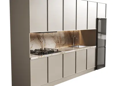 Modern kitchen 14 3D model
