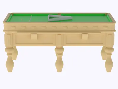 miniature Snooker table game  3D print model