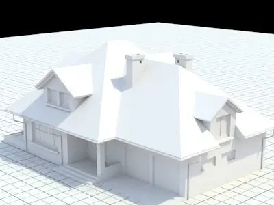 highly detailed single-family house 17 3D model