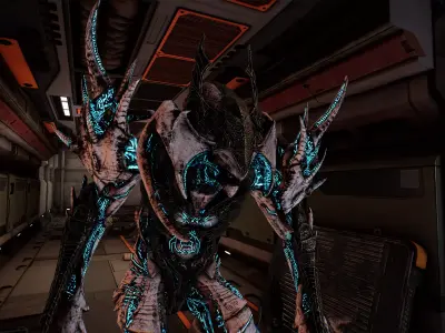 Alien 5 Low-poly 3D model