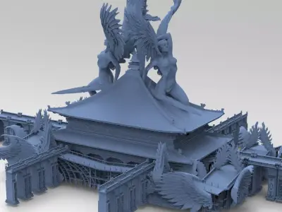Bushido Temples KIT BASH 2  3D model