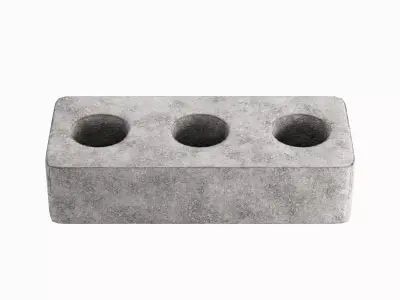 Concrete Brick B 02 Low-poly 3D model