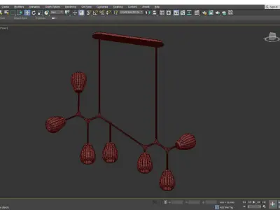 SMYTH CHANDELIER Low-poly 3D model