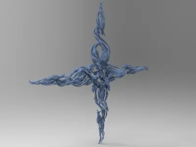 Dantes Purgatory ivy swarms 3D model