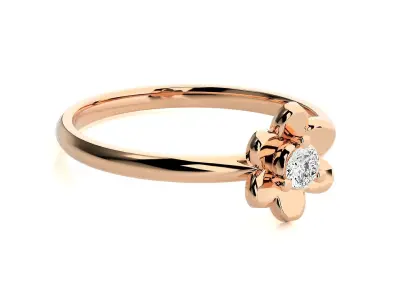 Women ring 3D print model 136