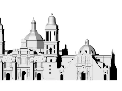 Catedral Metropolitana CDMX 3D model