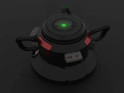 Sci fi Capsule 3D model