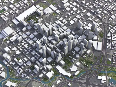 Houston Low-poly 3D model