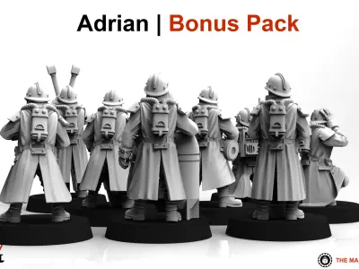 Valour Korps - Heavy Artillery Crew 3D print model