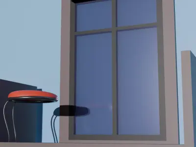 window assets Low-poly 3D model
