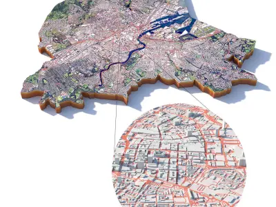 Belfast Northern Ireland UK 3D model