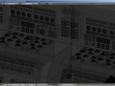 Computer Retro Super Machine PBR Electronics Sci Fi Prop Machine Low-poly 3D model