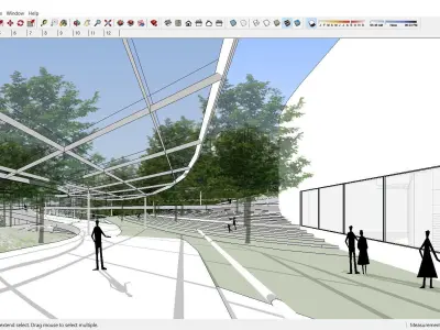 Sketchup Cultral Center F8 3D model