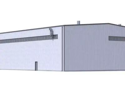 Industrial Building 42 PBR Low-poly 3D model