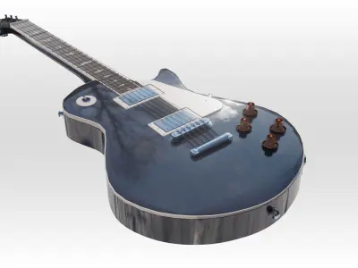 Electric Guitar - Gibson les paul model Free 3D model