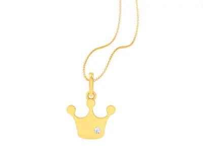 Kids Crown Pendants 3dm STL OBJ FBX Renders Details 3D print model purchase