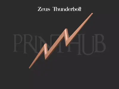 Zeus Thunderbolt 3d print model 3D print model