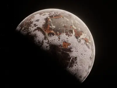 Planet Space Ready to game  Low-poly 3D model purchase
