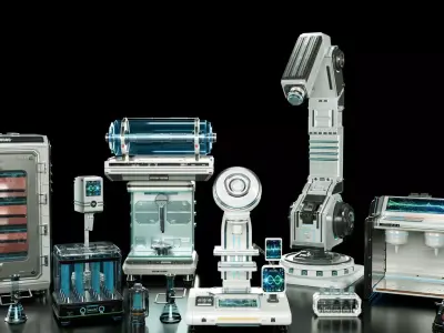 Sci Fi Interior laboratory 3D model