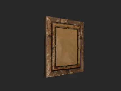 Mona Lisa Low-poly 3D model