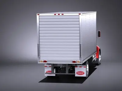 Peterbilt 337 Box 2017 VRAY 3D model