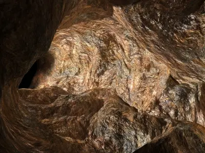 Cave Tunnel 3D model