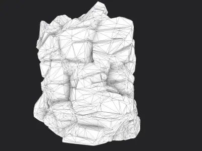 Cliff Rock 008 Low-poly 3D model