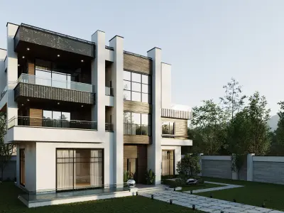 Modern Villa 05 3D model