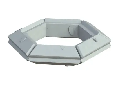 Sci Fi Object No 3917 Low Poly Low-poly 3D model