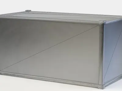 Container shipping Low-poly 3D model 4