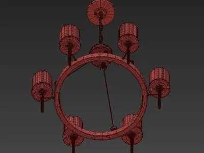 Conne 5 chandelier 3D model