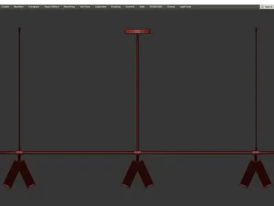 CURRENT RESTORATION CHANDELIER Low-poly 3D model