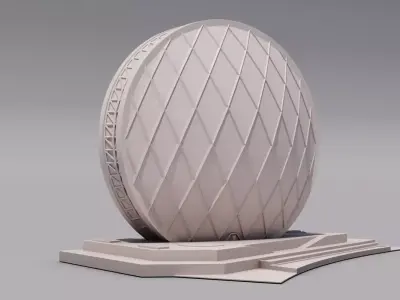 Aldar headquarters building in ABU DHABI  3D print model