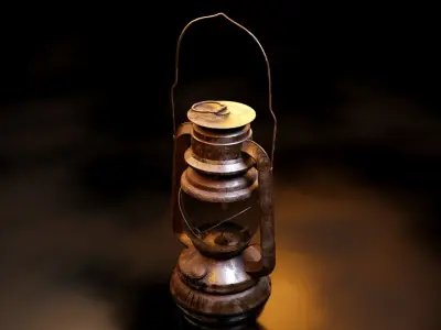 Old oil lantern-Lantern 3D model